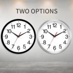 Modern 8-Inch Silent Battery Operated Wall Clock