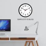 Modern 8-Inch Silent Battery Operated Wall Clock