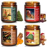 Christmas Scented Candle Set - 4 Pack