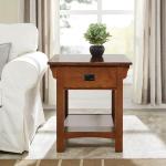 Mission Style End Table with Hidden Compartment
