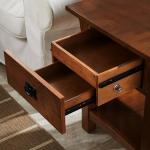 Mission Style End Table with Hidden Compartment