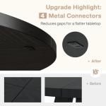 Tribesigns 47" Round Wooden Dining Table