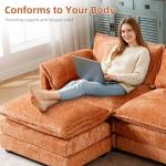 Modern 112" Oversized L-Shaped Sectional Sofa