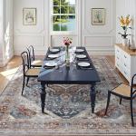 Boho Large Area Rug, Machine Washable 5x8ft