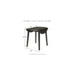 Ashley Hammis Dark Brown Round Drop Leaf Table