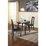Ashley Hammis Dark Brown Round Drop Leaf Table