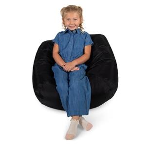 Big Joe Classic Black Bean Bag Chair, 2ft