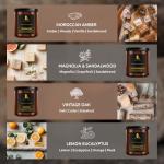 Scented Candle Set for Men - 4 Pack