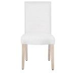 Cream Textured Upholstered Dining Chair Set of 2