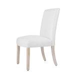 Cream Textured Upholstered Dining Chair Set of 2