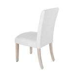 Cream Textured Upholstered Dining Chair Set of 2