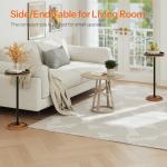 HOOBRO Round Side Table for Small Spaces