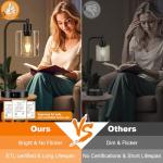 Industrial Touch Control Table Lamp Set with USB Ports