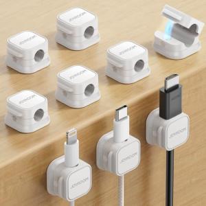 6 Pack Adjustable Magnetic Cable Clips Organizer