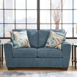 Ashley Cashton Blue Casual Loveseat for Living Room