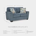Ashley Cashton Blue Casual Loveseat for Living Room
