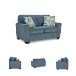 Ashley Cashton Blue Casual Loveseat for Living Room