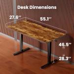 ErGear Electric Height Adjustable Standing Desk - Vintage Brown