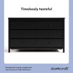 Storkcraft Alpine 6 Drawer Dresser - Black