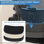 Ergonomic PU Leather Office Chair with Lumbar Support