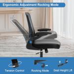 Ergonomic PU Leather Office Chair with Lumbar Support