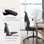 Ergonomic PU Leather Office Chair with Lumbar Support