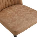 Set of 6 Stylish Brown Dining Chairs