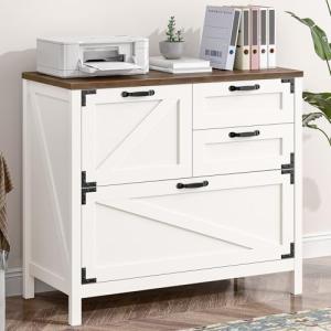 Wood Lateral File Cabinet with 4 Drawers