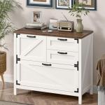 Wood Lateral File Cabinet with 4 Drawers