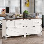 Wood Lateral File Cabinet with 4 Drawers