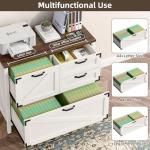 Wood Lateral File Cabinet with 4 Drawers