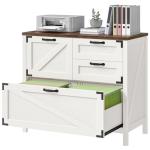 Wood Lateral File Cabinet with 4 Drawers