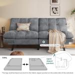YITAHOME 70" Convertible Futon Sofa Bed - Dark Grey