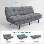 YITAHOME 70" Convertible Futon Sofa Bed - Dark Grey