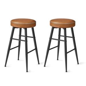 Set of 2 Mid-Century Modern Bar Stools
