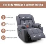 Oversized Rocker Recliner with Massage and Heat