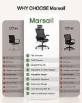 Marsail Ergonomic Mesh Office Chair with Lumbar Support