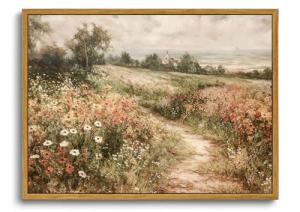 Vintage Landscape Canvas Art for Home Decor