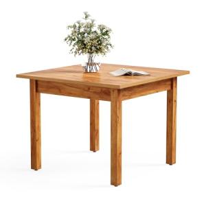 39" Square Dining Table for 4 - Brown Wood