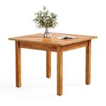 39" Square Dining Table for 4 - Brown Wood