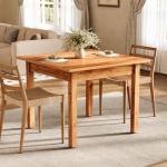 39" Square Dining Table for 4 - Brown Wood