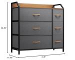 YITAHOME 6-Drawer Fabric Dresser for Bedroom
