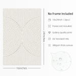 Boho Modern Abstract Canvas Wall Art Set