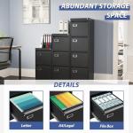 4-Drawer Vertical File Cabinet for Home Office