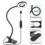 Woputne Clip-On Desk Lamp with Dimmable Brightness