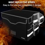 Fireproof File Box with Lock and Mesh Pockets