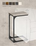 VASAGLE C-Shaped Side Table for Couch