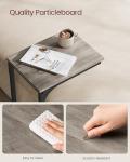 VASAGLE C-Shaped Side Table for Couch