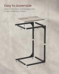 VASAGLE C-Shaped Side Table for Couch