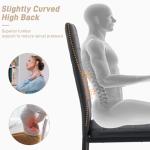 Black Leather Dining Chair Set of 4